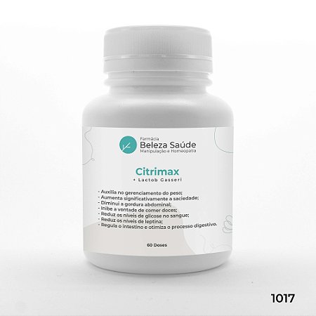 Citrimax + Lactob Gasseri : Probiótico Controle da Fome - 60 doses