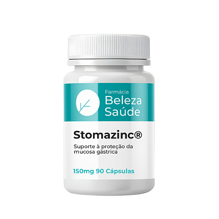 Stomazinc 150mg : Saúde Gástrica - Queimação, Azia, Má Digestão - 90 Cápsulas