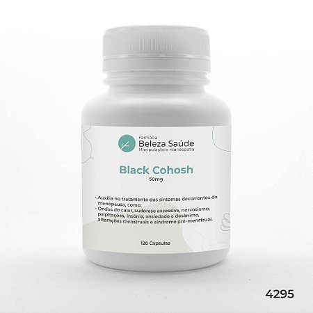 Black Cohosh 50mg : 120 Cápsulas