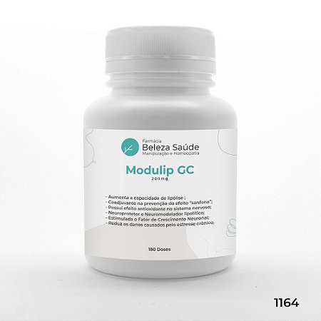 Modulip GC 200mg : Ativo Modulador Corporal de Última Geração - 180 doses