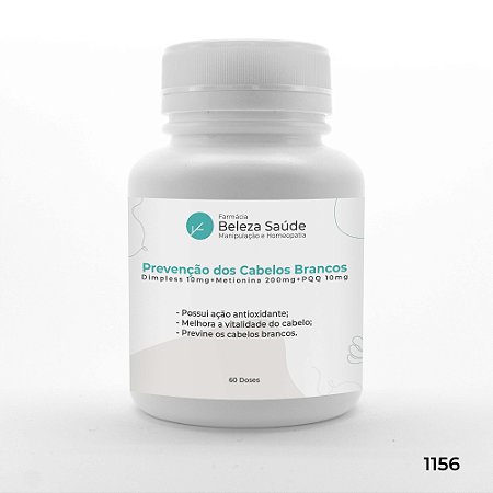 Cápsulas para Prevenção dos Cabelos Brancos ou Grisalhos - 60 doses