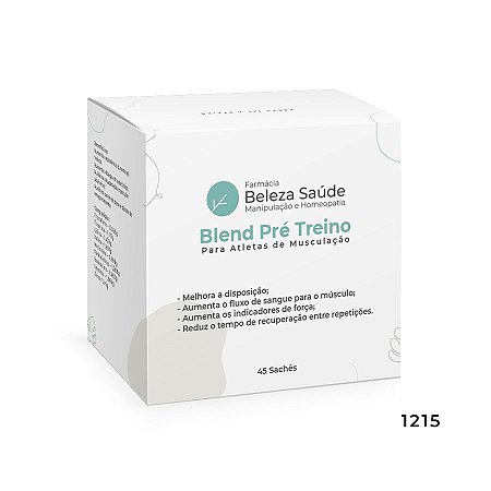 Blend Pré Treino para Atletas de Musculação - 45 doses