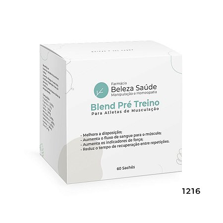 Blend Pré Treino para Atletas de Musculação - 60 doses