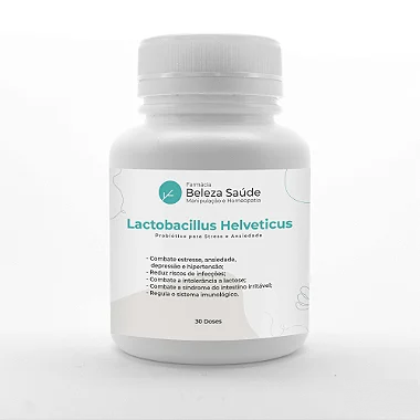 Lactobacillus Helveticus Probiótico para Stress e Ansiedade - 30 doses