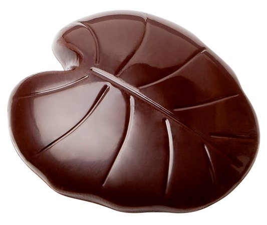 CW1826 - Fôrma de policarbonato para chocolate modelo folha Vincent Valleé