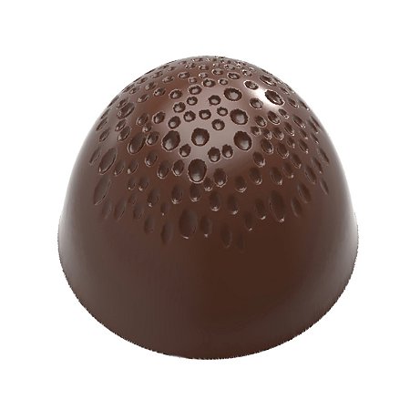 CW12095 - Fôrma de policarbonato para chocolate modelo cerejão com bolhas (11,6g - 21 cavidades)