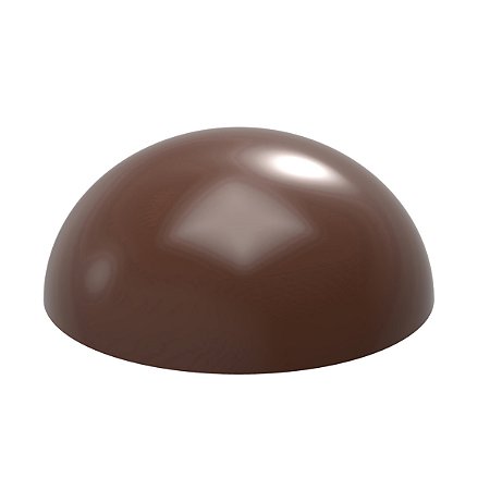CW2458 - Fôrma de policarbonato para bombom modelo Dome - 3,5cm / 12,5g / 28 cavidades