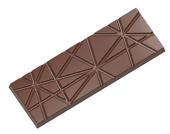 CW2450 - Fôrma de policarbonato para chocolate modelo Tablete Listrado