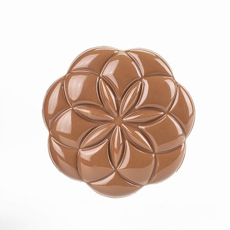 MA2030 - Fôrma de policarbonato para chocolate modelo Tablete Flor da Vida
