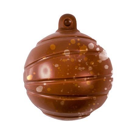 20SF003 - Fôrma de plástico rígido termoformado modelo bola de Natal riscada (2 fôrmas) - 6cm de diâmetro | 6 cavidades
