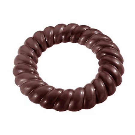 CW2279 - Fôrma de policarbonato para chocolate - modelo Guirlanda 13cm