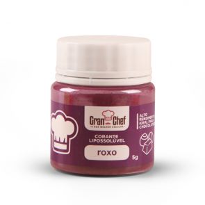 Corante Lipossolúvel em pó Roxo para Chocolate 5g - Gran Chef