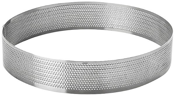 Aro Culinário Perfurado em Inox - 3cm x 15cm