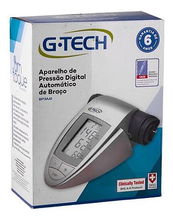 APARELHO DE PRESSÃO DIGITAL AUTOMATICO DE BRAÇO G-TECH BP3AAI