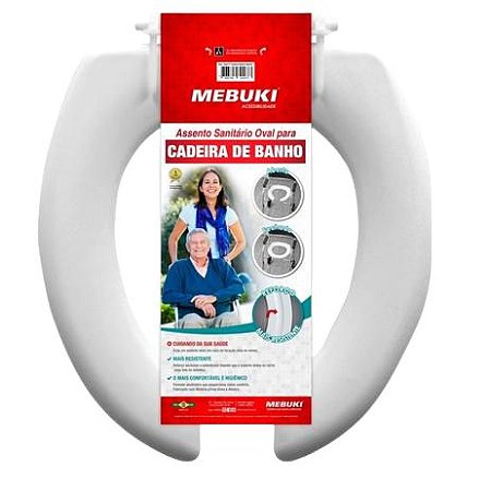 ASSENTO SANITARIO PARA CADEIRA DE BANHO ABERTO MEBUKI