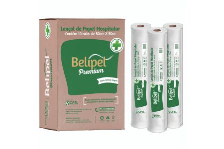 Lençol de Papel Belipel Premium - Rolo 70cm x 50m