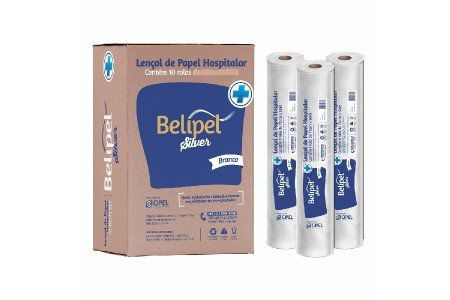 Lençol de Papel Belipel Silver - Rolo 50cm x 50m