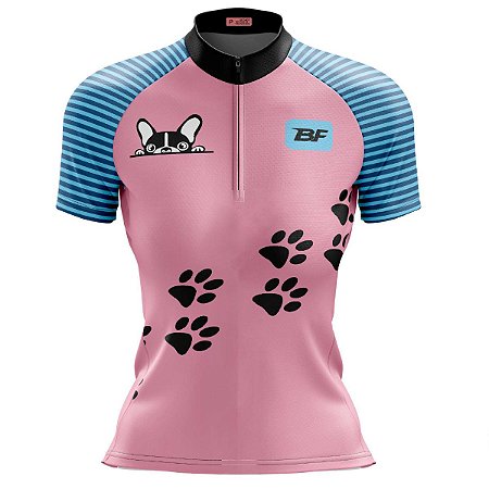 Camisa Ciclismo Mountain Bike Feminina Cachorritos