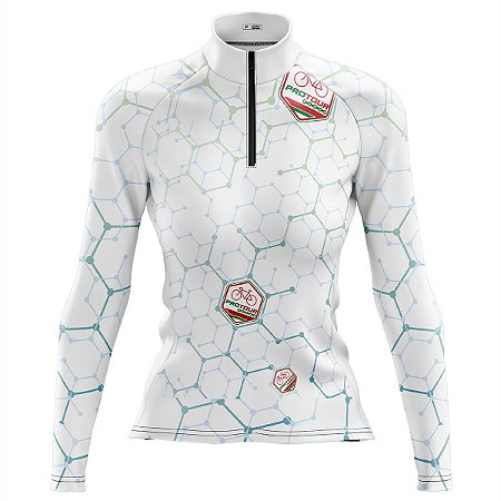 Camisa Ciclismo Mountain Bike Feminina Pro Tour Hive Manga Longa Dry Fit Proteção UV+50