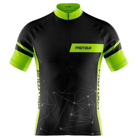 Camisa Ciclismo Masculina Mountain Bike Pro Tour Linear Dry Fit Proteção UV+50