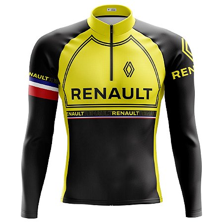 Camisa Ciclismo Masculina Mountain Bike Renault Dry Fit Proteção UV+50