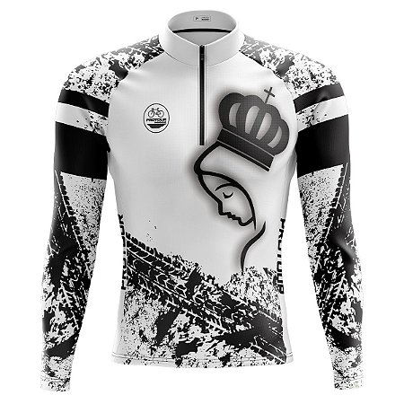 Camisa Ciclismo Manga Longa Masculina Pro Tour Romaria Dry Fit Proteção UV+50