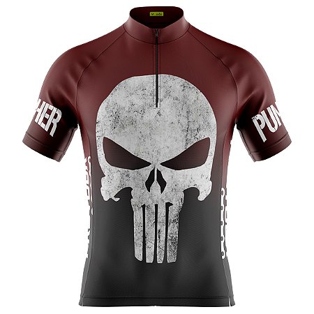 Camisa De Ciclismo Manga Curta com Bolsos Justiceiro e Proteção UV+50 -  Ciclista Store