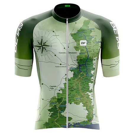 Camisa Ciclismo Smart Estrada Real Zíper Total Manga Aero