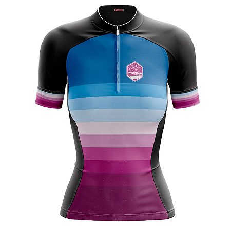 Camisa Ciclismo Feminina Pro Tour Smart Degrade