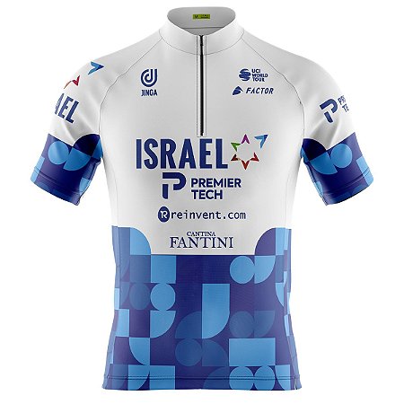 Camisa Ciclismo Moutain Bike Israel Team Dry Fit Proteção UV+50