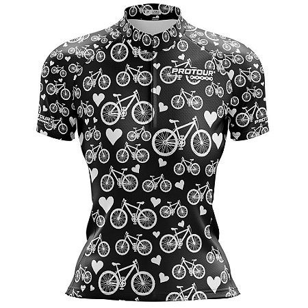 Camisa Ciclismo Mountain Bike Feminina Pro Tour Bikes Com Bolsos