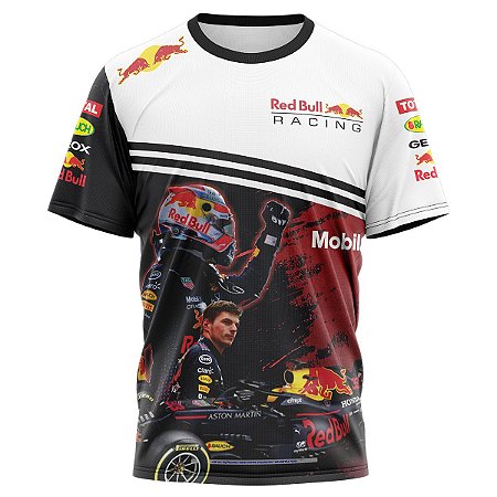Camisa Dry Fit Masculina Corrida Red Bull Champion Branca