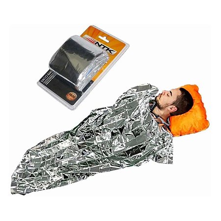 Saco De Dormir Camping Aluminizado Emergência Térmico