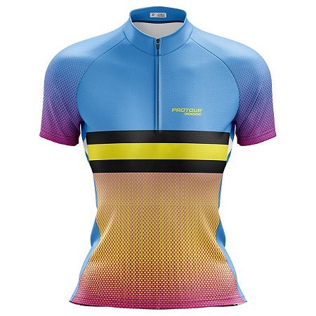 Camisa Ciclismo MTB Bike Feminino Pro Tour Azulzinho