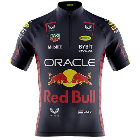 Camisa Ciclismo Masculina Manga Curta Red Bull F1 2023