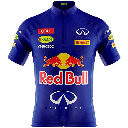 Camisa Ciclismo Mountain Bike Red Bull Dry Fit Proteção UV+50