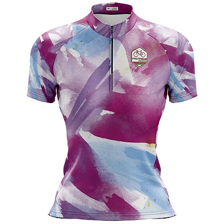 Camisa Ciclismo MTB Feminina PRO TOUR Angar Dry Fit Proteção UV+50