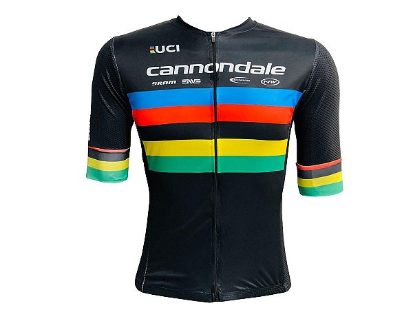 Camisa Ciclismo Mountain Bike Cannondale Premium Unissex Proteção UV+50 Barra Siliconada