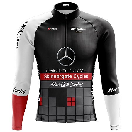 Camisa Ciclismo Mountain Bike Mercedes Benz Manga Longa