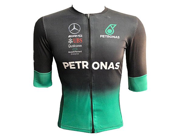 Camisa Ciclismo Mountain Bike Petronas Premium Zíper Abertura Total