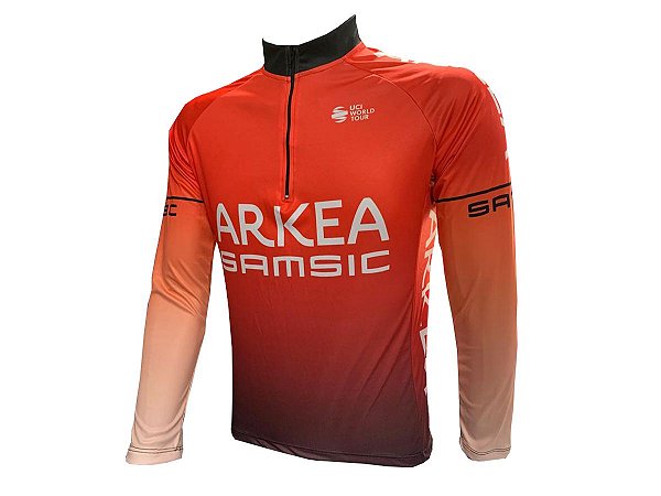 Camisa Ciclismo Manga Longa Arkea Manga Longa