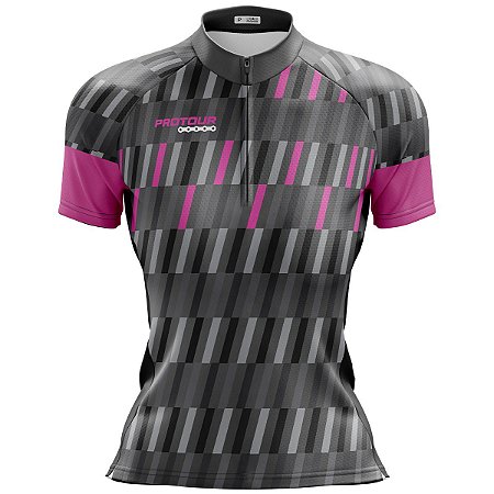 Camisa Ciclismo Mountain Bike Feminina Pro Tour Granulado Dry Fit Proteção UV+50