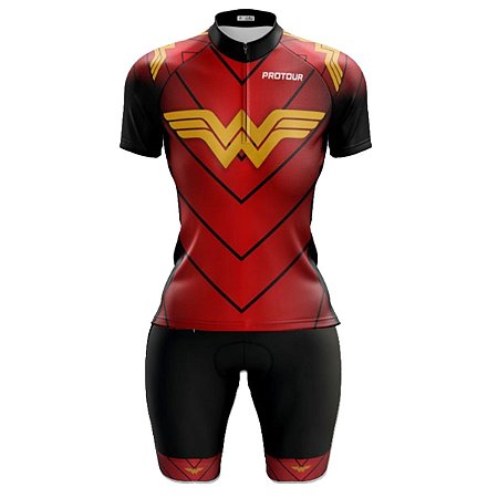 Conjunto Ciclismo Feminino Bermuda e Camisa Maravilha