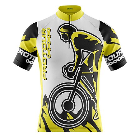 Camisa Ciclismo Mountain Bike Pro Tour Kom Amarelo