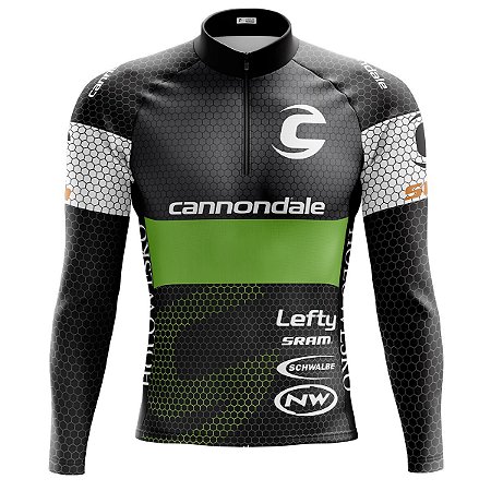 Camisa Ciclismo Mountain Bike Cannondale Colmeia Manga Longa