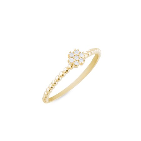 Chuveiro com 7 diamantes com aro de bolinhas
