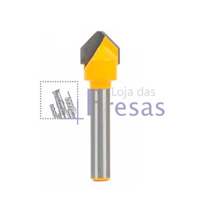 Fresa para dobrar ACM - 90 graus - haste 6mm