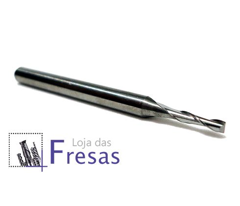 Fresa de 2 cortes helicoidais - 1,5mm - Metal duro