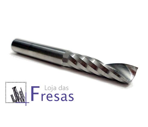 Fresa de 1 corte helicoidal - 6mm - Metal duro