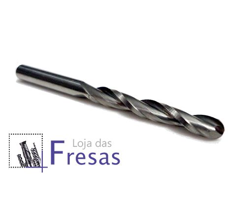 Fresa ball nose de 2 cortes helicoidais - 3,175mm (1/8") - Metal duro